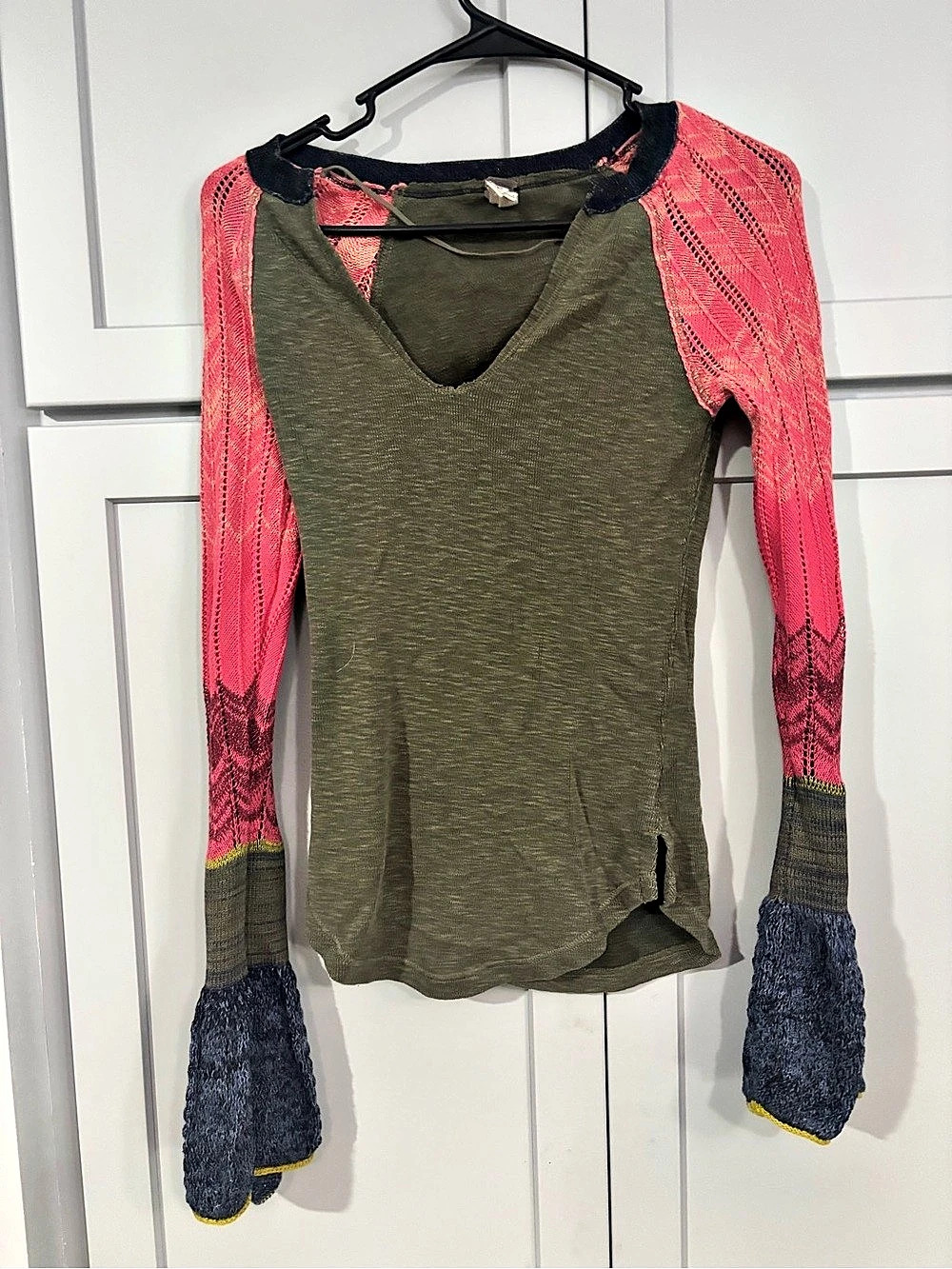 We The Free Free People F Sunshine Bell Sleeve Thermal Top